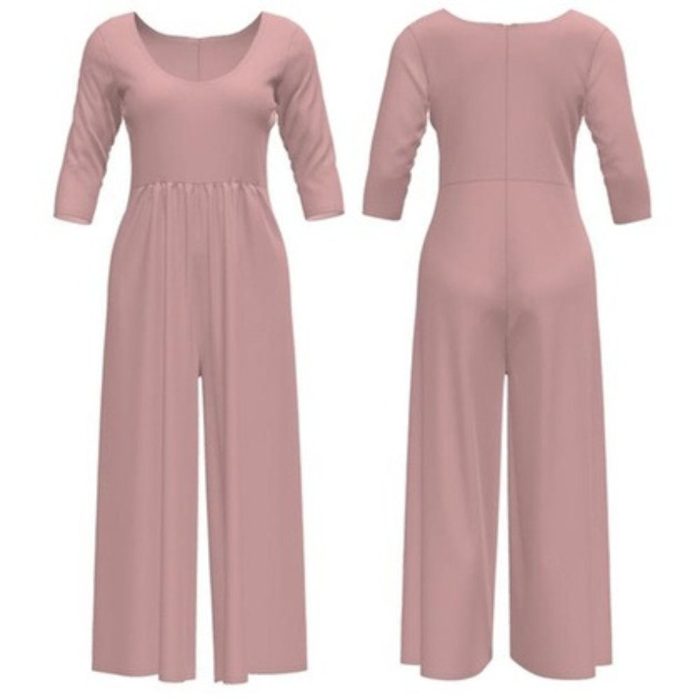 NWT Cropped Gaucho Pant Jumpsuit